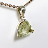 Heliodor Beryl Faceted Triangle Trillion Cut Pendant PPGJ540 - Nature's Magick