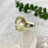 Heliodor faceted oval ring s.6 PRGJ248 - Nature's Magick