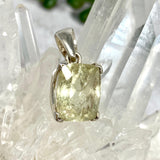 Heliodor faceted square pendant PPGJ327 - Nature's Magick