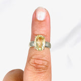 Heliodor Golden Beryl Faceted Oval Ring Size 6.5 PRGJ324 - Nature's Magick