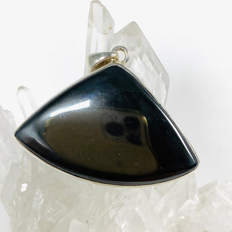 Hematite Wide Teardrop Pendant KPGJ2996 - Nature's Magick