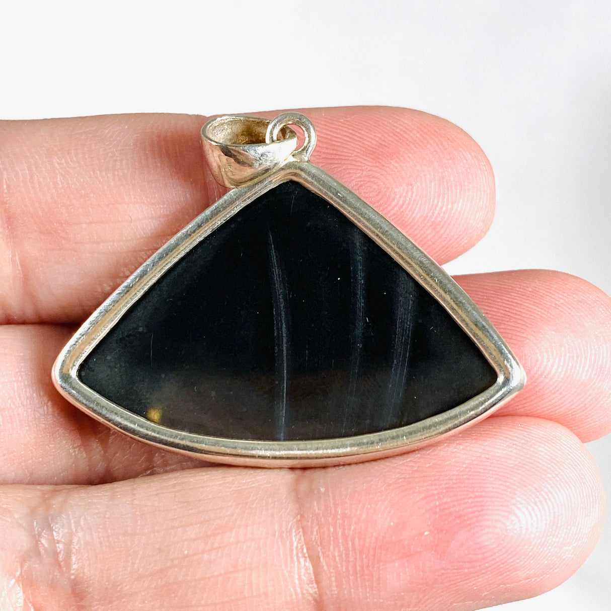 Hematite Wide Teardrop Pendant KPGJ2996 - Nature's Magick