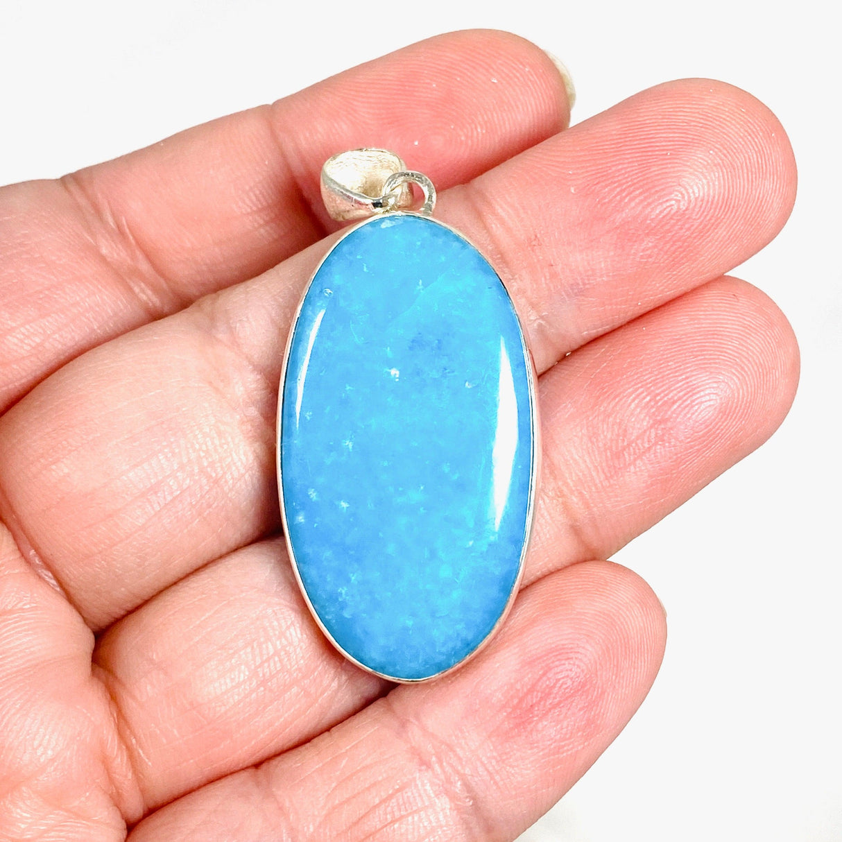 Hemimorphite Oval Pendant KPGJ4192 - Nature's Magick