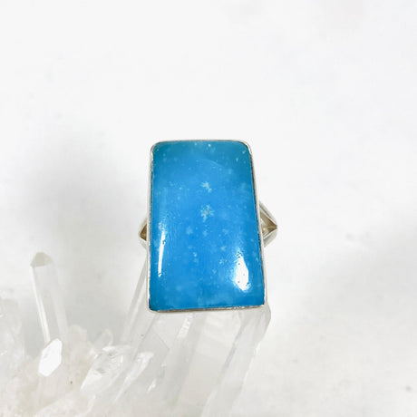 Hemimorphite Rectangular Ring Size 8 KRGJ3116 - Nature's Magick