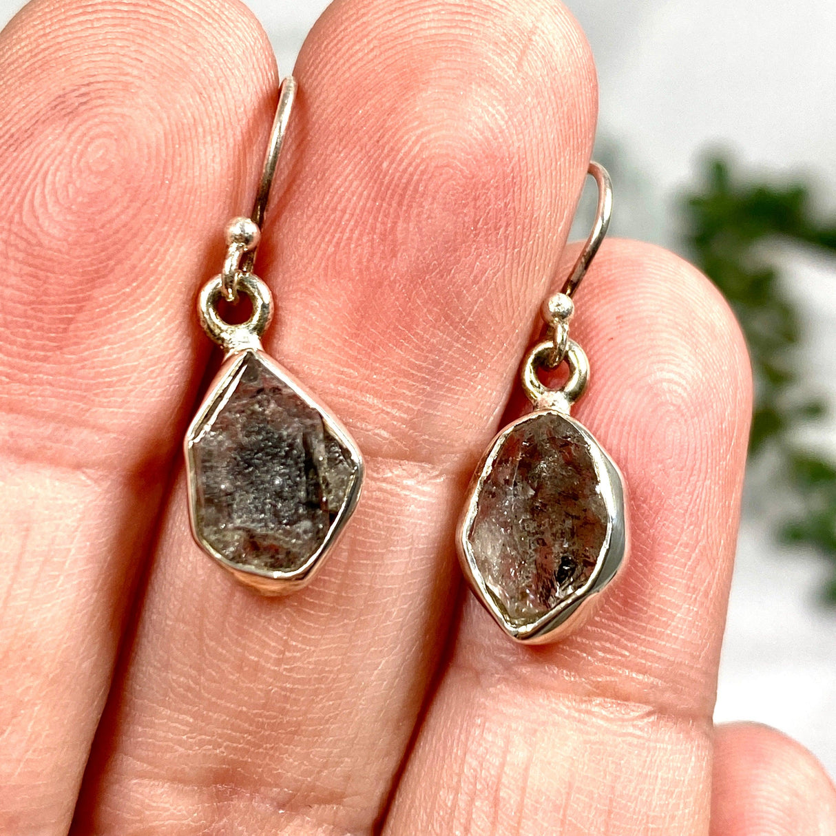 Herkimer Diamond raw earrings E2359-HD