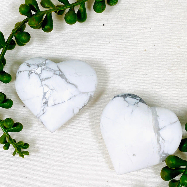 Howlite Heart HWH - Nature's Magick