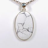 Howlite Oval Pendant KPGJ3431 - Nature's Magick