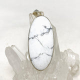 Howlite Oval Pendant KPGJ4404 - Nature's Magick