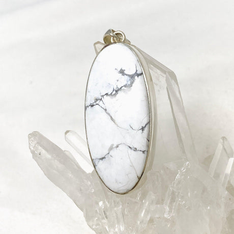 Howlite Oval Pendant KPGJ4404 - Nature's Magick