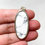 Howlite Oval Pendant KPGJ4404 - Nature's Magick