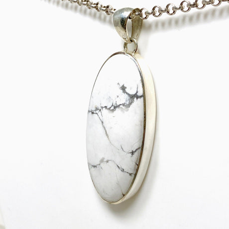 Howlite Oval Pendant KPGJ4404 - Nature's Magick