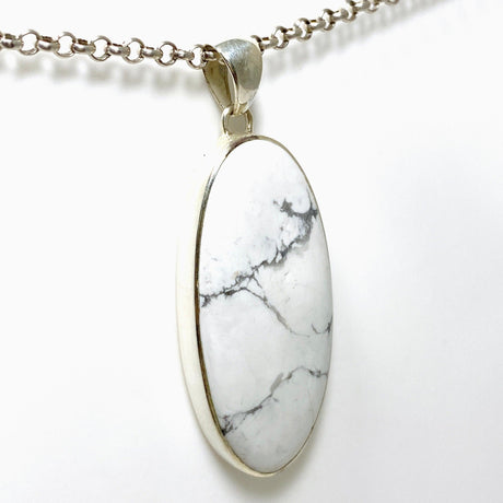 Howlite Oval Pendant KPGJ4404 - Nature's Magick