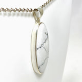 Howlite Oval Pendant KPGJ4404 - Nature's Magick