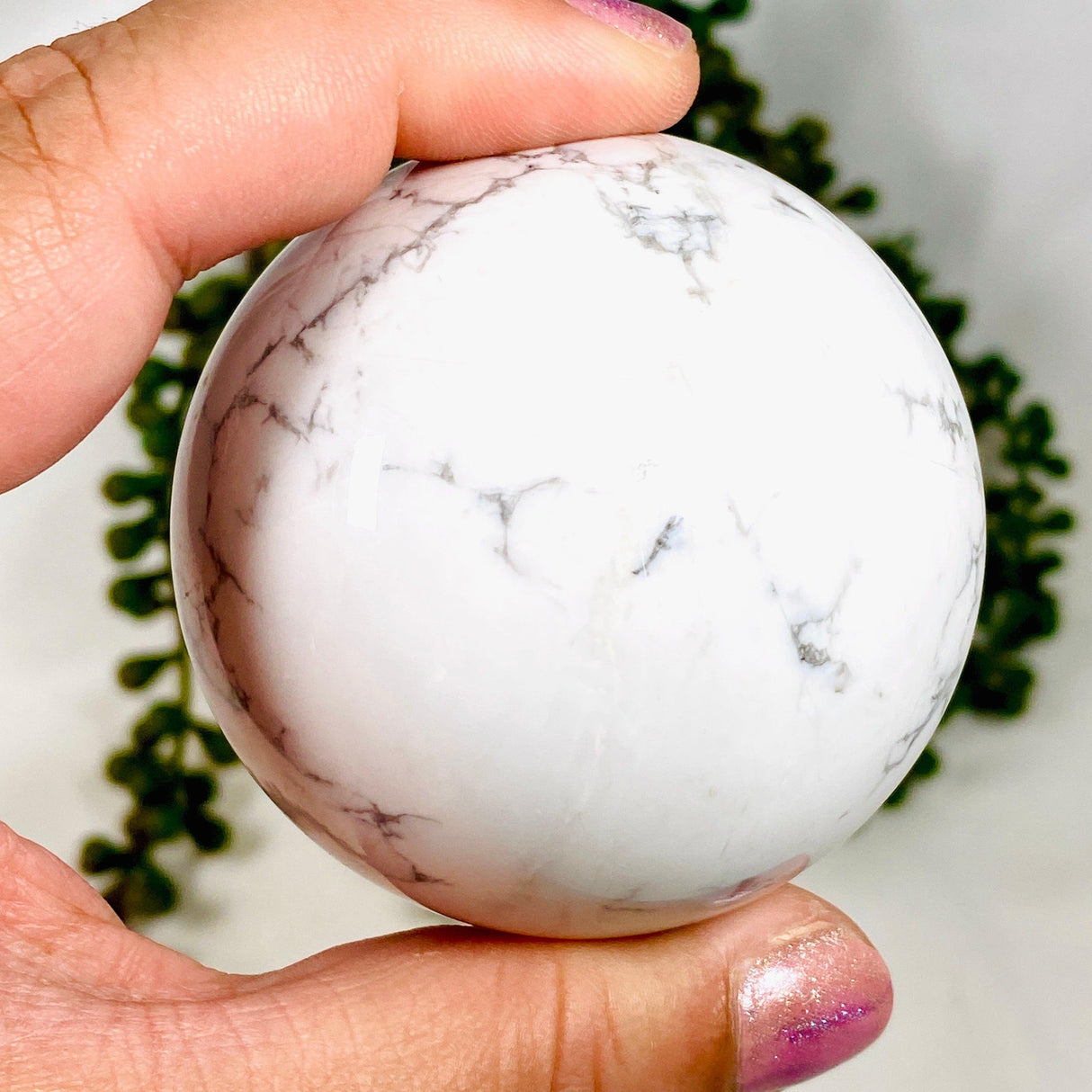 Howlite Sphere HS-01 - Nature's Magick