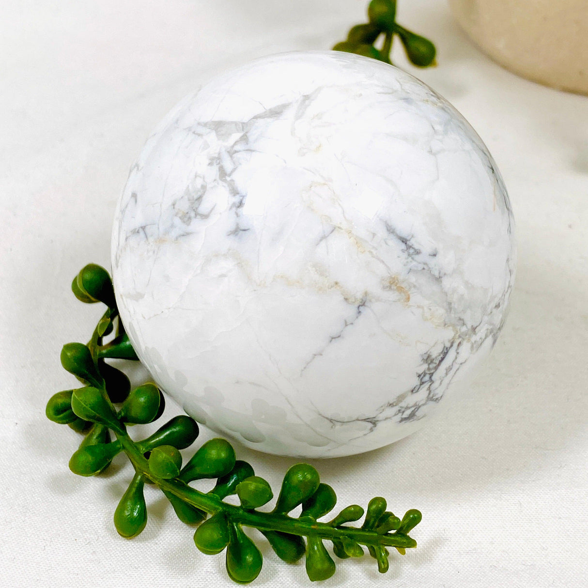 Howlite Sphere HS-02 - Nature's Magick