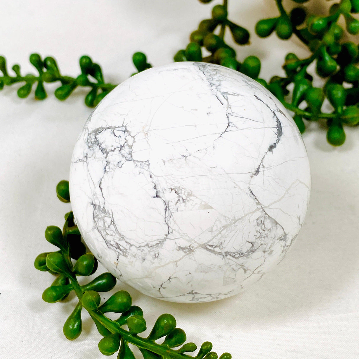 Howlite Sphere HS-03 - Nature's Magick