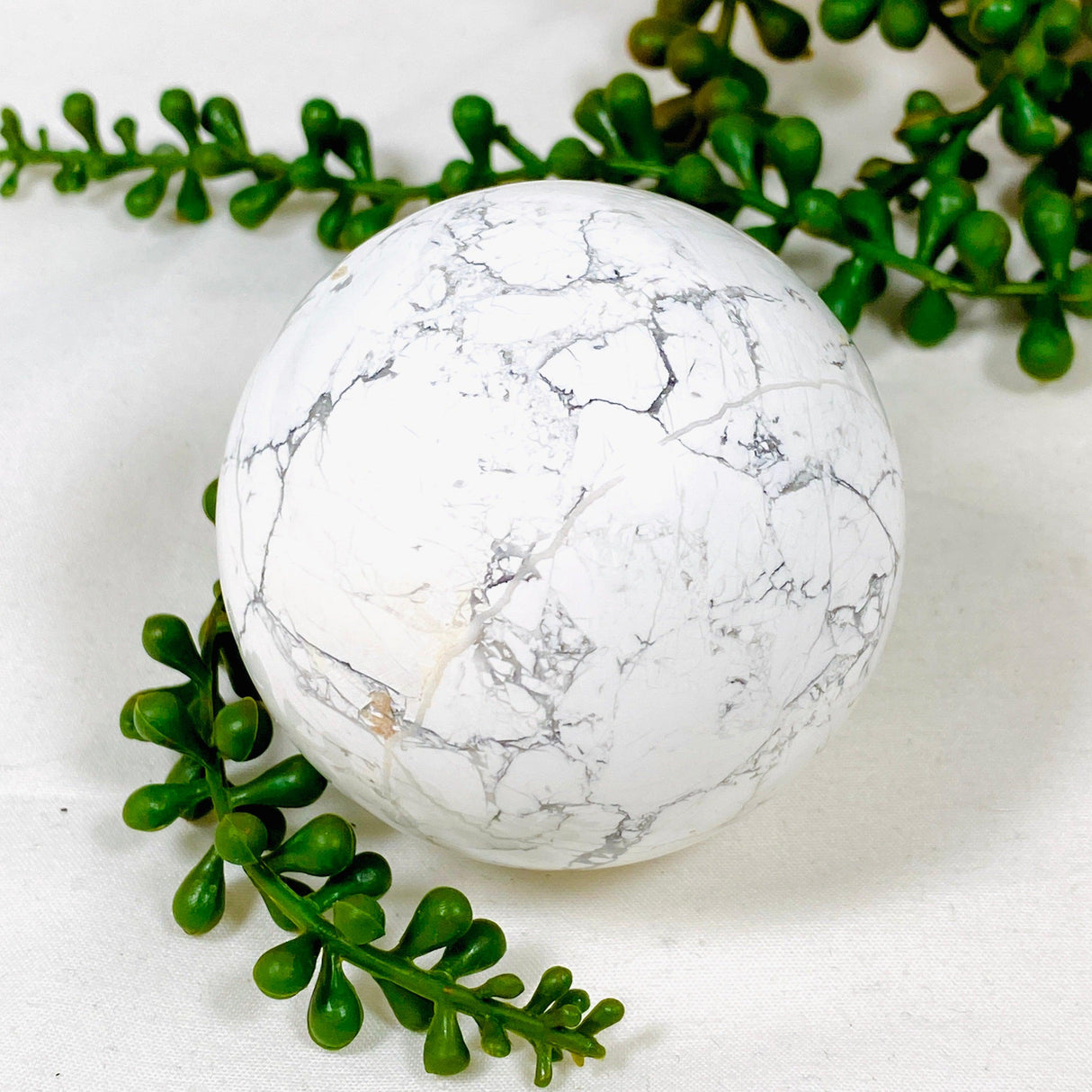 Howlite Sphere HS-03 - Nature's Magick