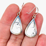 Howlite Teardrop Earrings KEGJ1440 - Nature's Magick