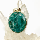 Green Kyanite Round Cabochon Pendant PPGJ983