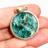 Green Kyanite Round Cabochon Pendant PPGJ983