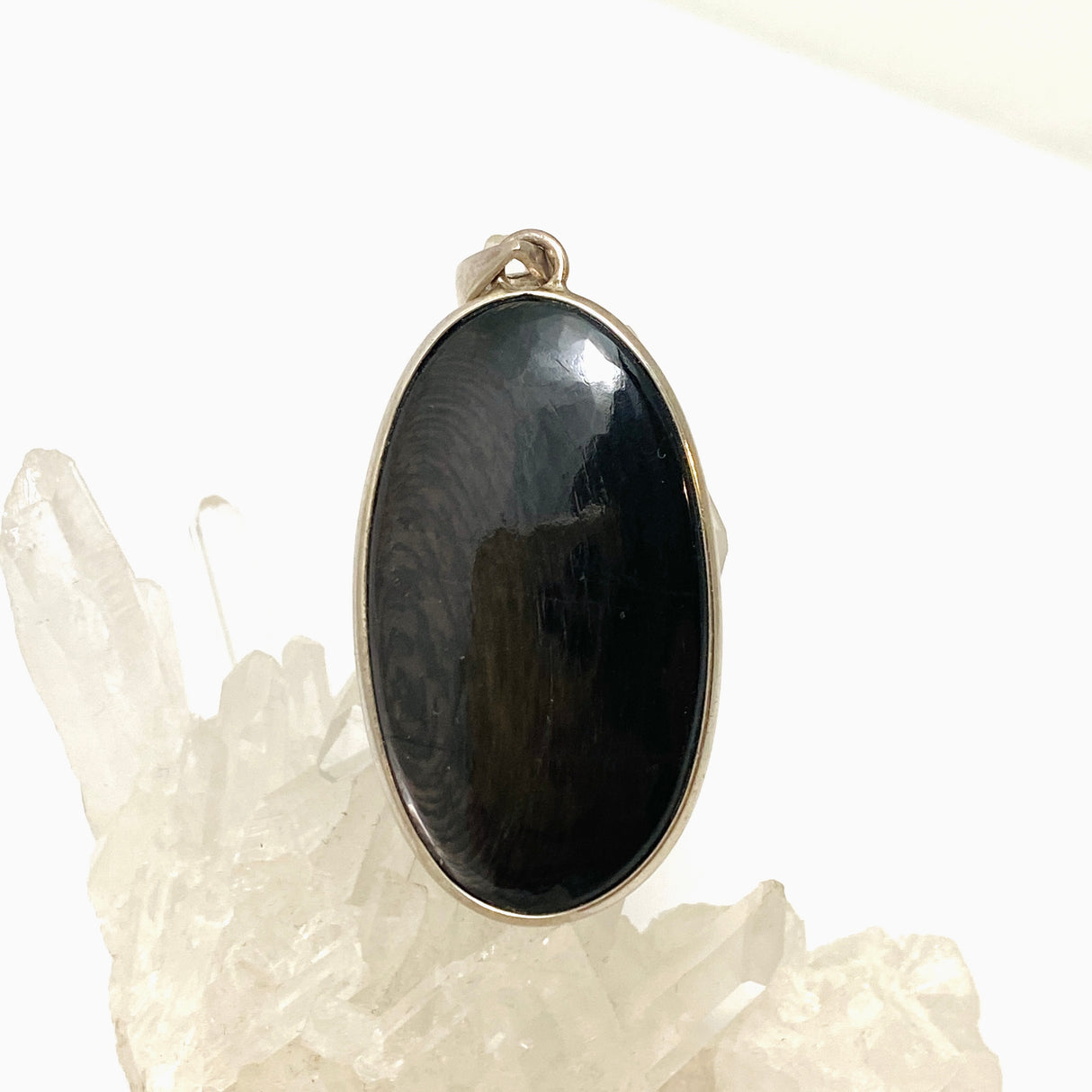 Hypersthene oval pendant KPGJ3062