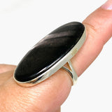 Hypersthene Oval Split Band Ring Size 9 KRGJ3147 - Nature's Magick