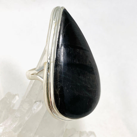 Hypersthene Teardrop Split Band Ring Size 11 KRGJ3149 - Nature's Magick