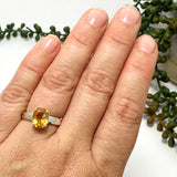 Imperial Topaz Oval Faceted Ring Size 6 PRGJ770