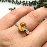 Imperial Topaz Oval Faceted Ring Size 6 PRGJ770