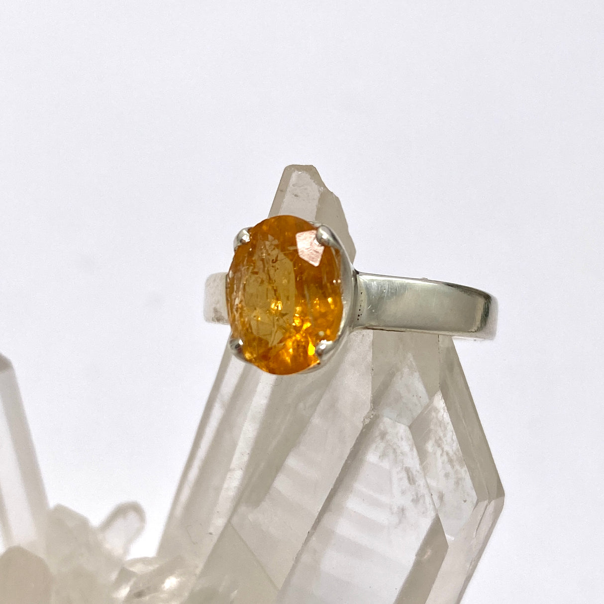 Imperial Topaz Oval Faceted Ring Size 6 PRGJ770