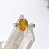 Imperial Topaz Oval Faceted Ring Size 6 PRGJ770