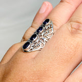 Iolite Faceted Multi-stone Filigree Ring R3608 - Nature's Magick