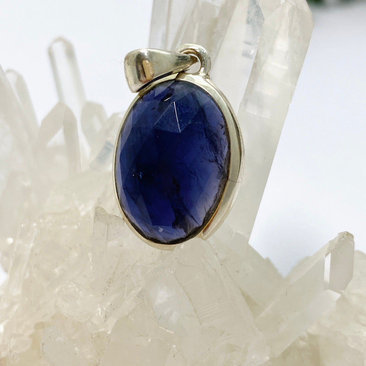 Iolite Oval Faceted Pendant PPGJ855