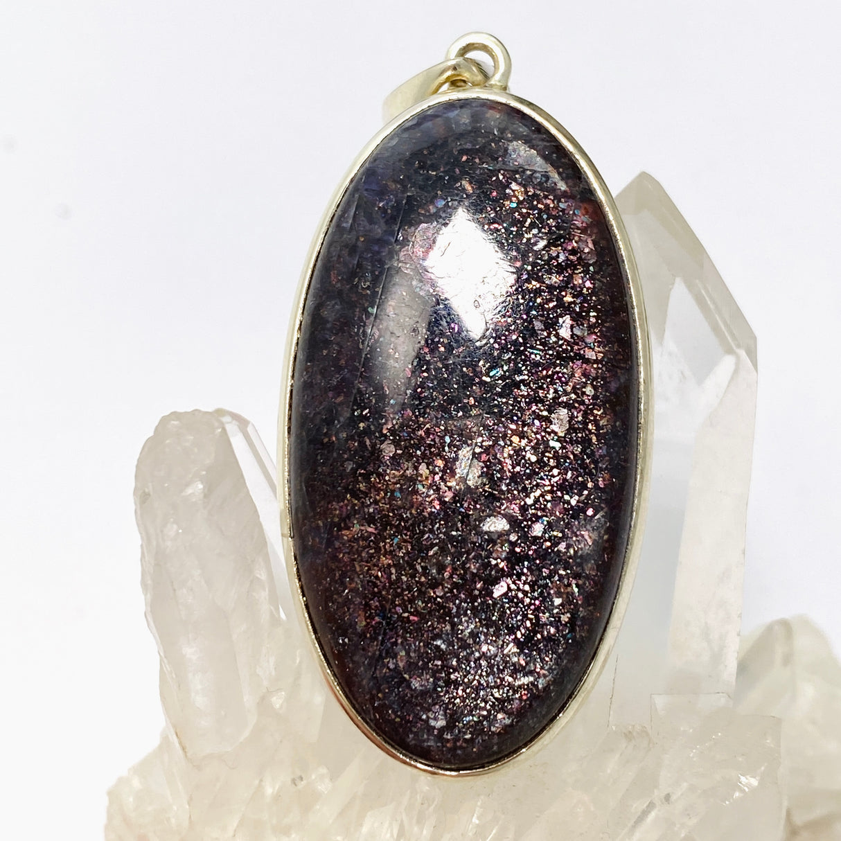 Iolite Sunstone Oval Cabochon Pendant PPGJ876