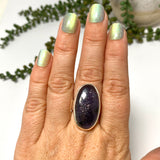 Iolite Sunstone Oval Cabochon Ring Size 8.5 PRGJ661