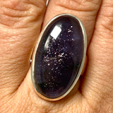 Iolite Sunstone Oval Cabochon Ring Size 8.5 PRGJ661