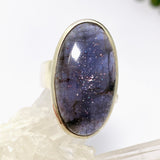 Iolite Sunstone Oval Cabochon Ring Size 8.5 PRGJ661