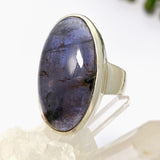 Iolite Sunstone Oval Cabochon Ring Size 8.5 PRGJ661