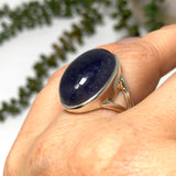 Iolite Sunstone Oval Cabochon Split Band Ring Size 6.5 PRGJ662