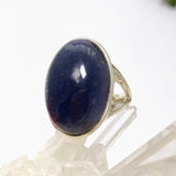 Iolite Sunstone Oval Cabochon Split Band Ring Size 6.5 PRGJ662