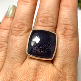 Iolite Sunstone Square Cabochon Ring Size 9 PRGJ667