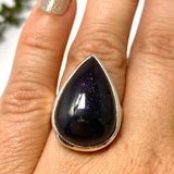 Iolite Sunstone Teardrop Cabochon Ring Size 7 PRGJ670