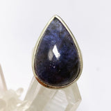 Iolite Sunstone Teardrop Cabochon Ring Size 7 PRGJ670