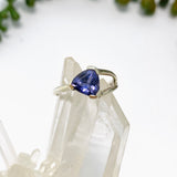 Iolite Triangular Faceted Ring PRGJ653