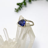 Iolite Triangular Faceted Ring PRGJ653