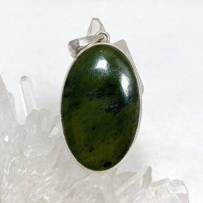 Jade Nephrite (Siberian) Oval Pendant PPGJ668 - Nature's Magick