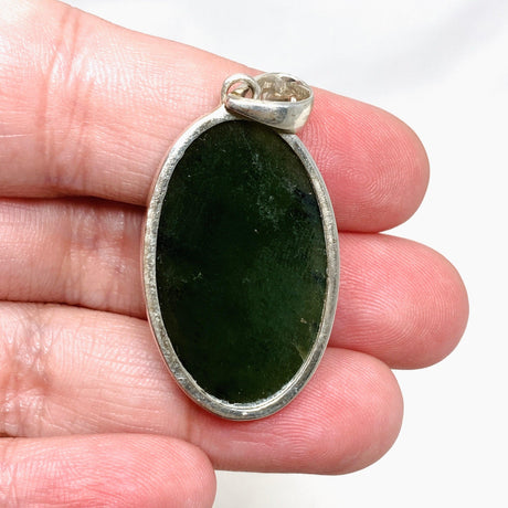 Jade Nephrite (Siberian) Oval Pendant PPGJ668 - Nature's Magick