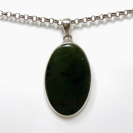 Jade Nephrite (Siberian) Oval Pendant PPGJ668 - Nature's Magick