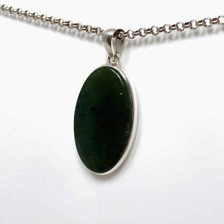 Jade Nephrite (Siberian) Oval Pendant PPGJ668 - Nature's Magick