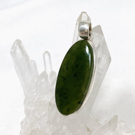 Jade Nephrite (Siberian) Oval Pendant PPGJ669 - Nature's Magick